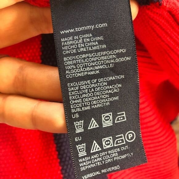 Tommy Hilfiger Stripe Cotton Knit Sweater Pullover - Picture 8 of 9